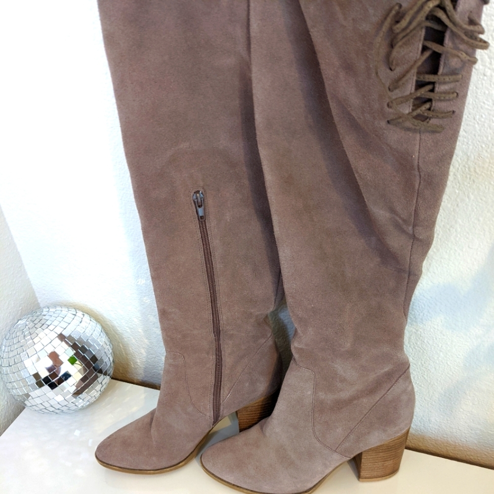 Steve Madden knee high suede boots